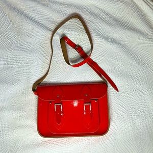 The Cambridge Satchel Company Bright Red Fun Leather Crossbody Bag